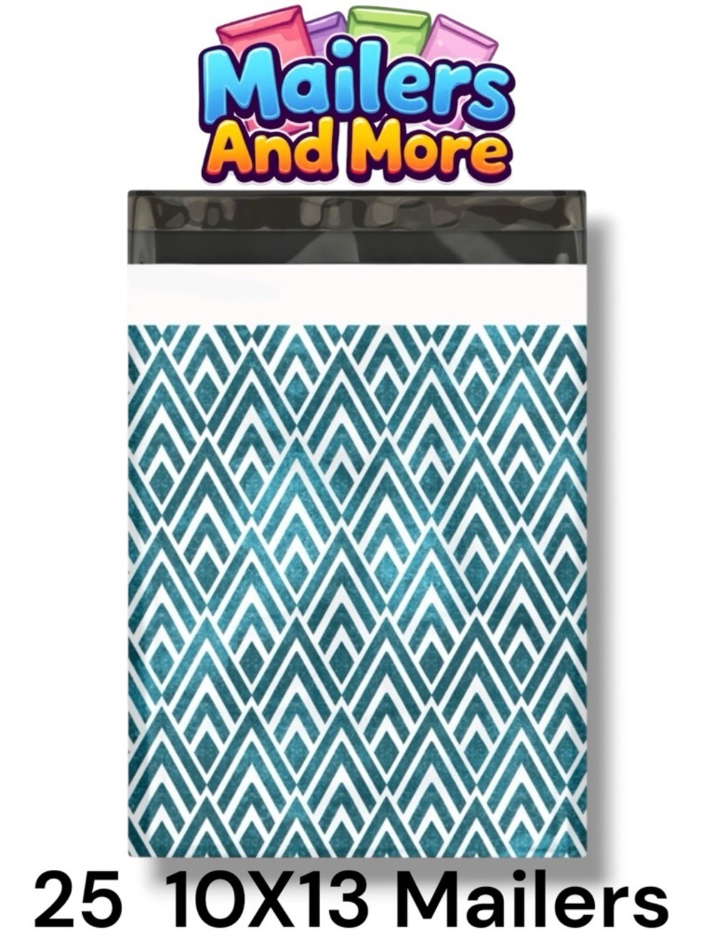 25 10X13 Poly Mailers, Geometric Chevron, Shipping Envelopes PRICE IS FIRM